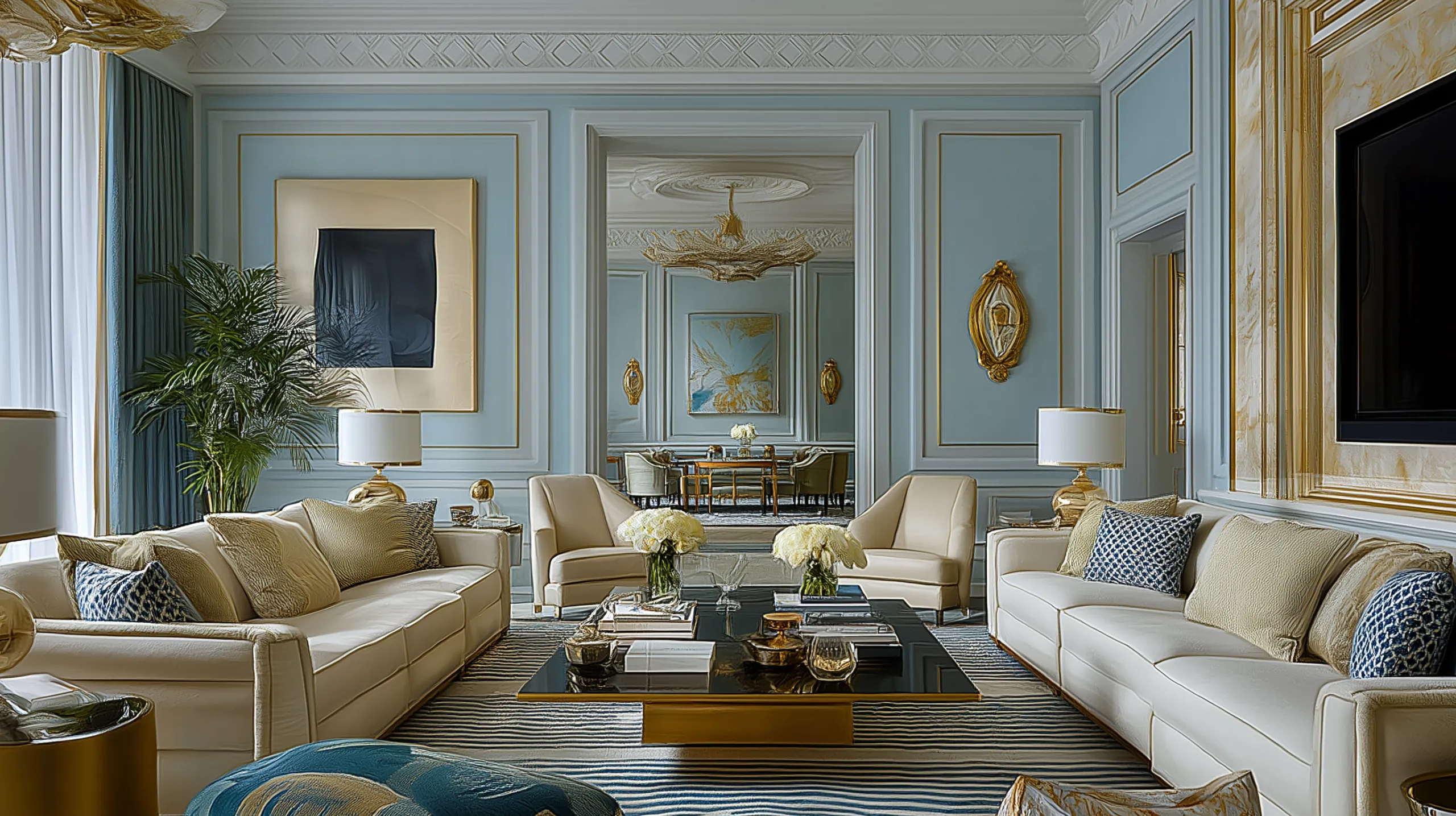 Cozy and Luxurious Living Room